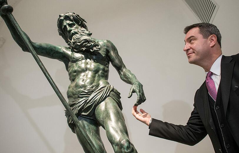 Söder mit Neptun (in der Residenz-Bronzesammlung)