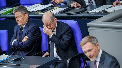 Habeck, Scholz, Lindner: Das Ampel-Trio hat nicht so richtig gut funktioniert.