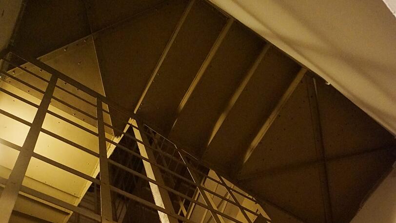 Diese Treppe ist heute nicht mehr in Gebrauch. Diese Treppe ist heute nicht mehr in Gebrauch.